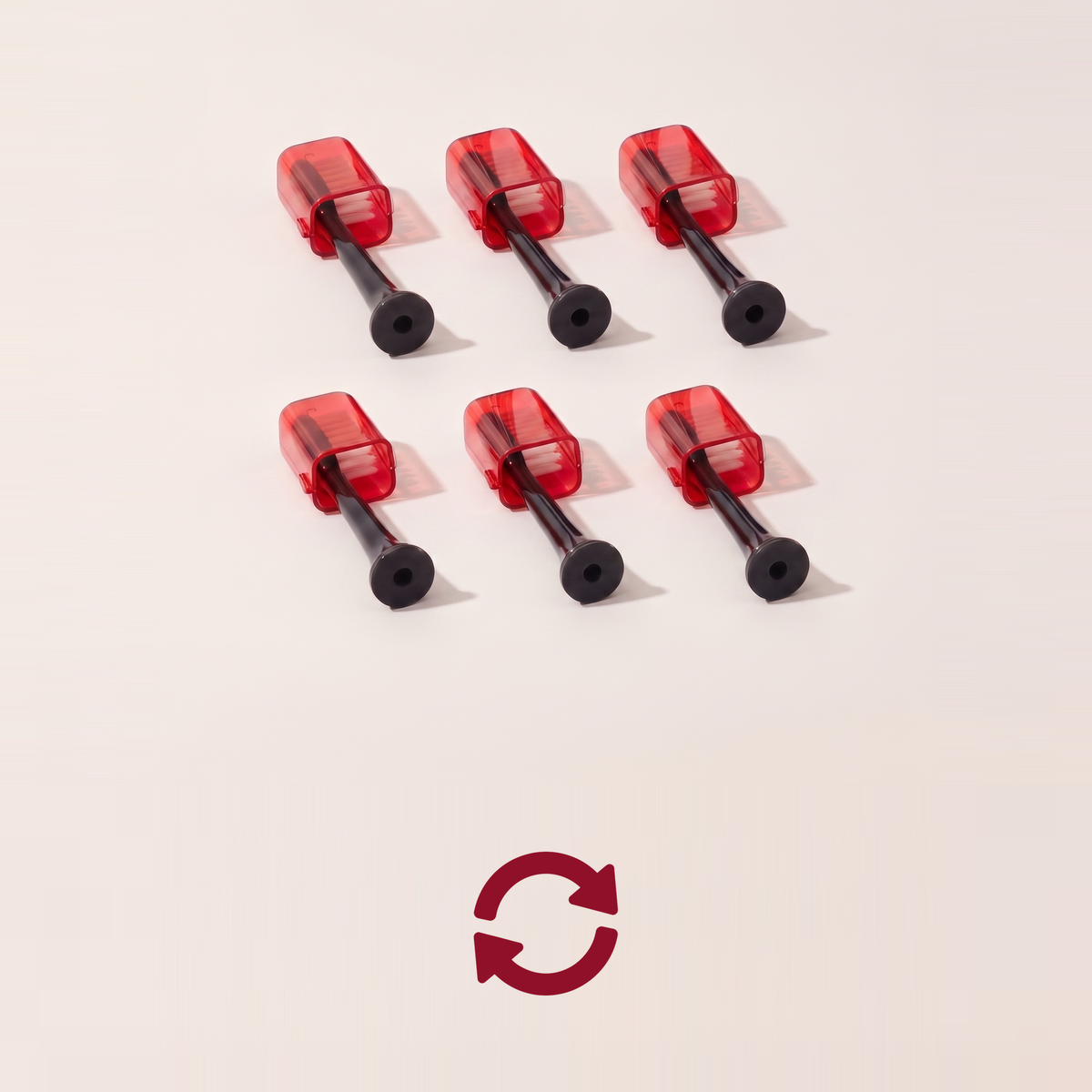 Six Solstra replacement heads, above a replacement icon