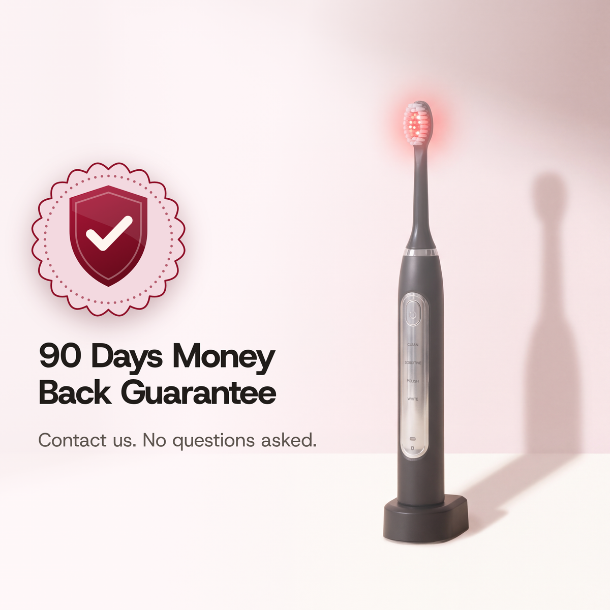 90 days money back guarantee. Contact us. No questions asked.